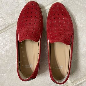 Slip On Red Loafers
